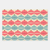 Retro kerstpastel 50s  verlooppapier inpakpapier vel (Voorkant 2)