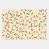 Retro kerstpastel 50s  verlooppapier inpakpapier vel (Voorkant)