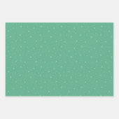 Retro kerstpatronen in rood, roze en groen inpakpapier vel (Voorkant 2)