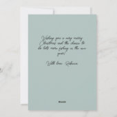 Retro kerstriet Bow Holly Berries Greetings Feestdagenkaart (Achterkant)