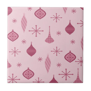 Retro Kerstsierents Red Tegeltje