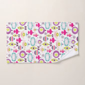 Retro kerstsierfeestdag bad handdoek (Handdoek)