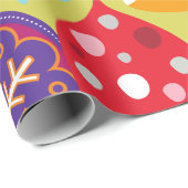 Retro kerstsierpapier cadeaupapier (Rol Hoek)