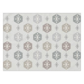 Retro kerstsnowflakes Silver Gold Tafelkleed (Voorkant (Horizontaal))