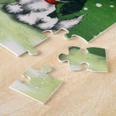  retro-kerstsnowman-kaart puzzel (Zijkant)