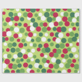 Retro Kerststippen Inpakpapier (Vlak)