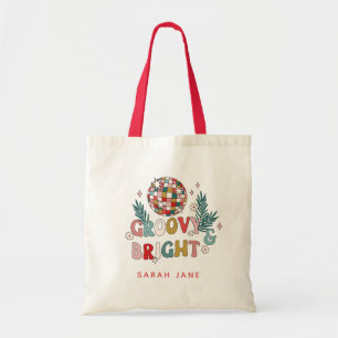 Retro Kersttas Tote Bag