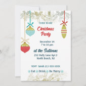 Retro kerstversiering kaart (Voorkant)