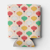 Retro Kerstversiering Patroon Blikjeskoeler (Achterkant)