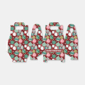 Retro Kerstversieringen en Sneeuwvlokken Bedankdoosjes (Uitgevouwen)