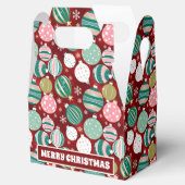 Retro Kerstversieringen en Sneeuwvlokken Bedankdoosjes (Geopend)