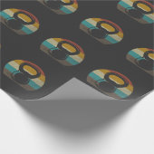  Retro Kettlebell Gym Workout Cadeaupapier (Hoek)