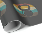  Retro Kettlebell Gym Workout Cadeaupapier (Rol Hoek)