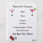 Retro Keuken - Cocktail - Dinerfeest - SRF Kaart (Achterkant)