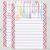 Retro keuken kookgerei zigzag chevron (Voorkant / Achterkant)