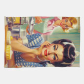 Retro keuken schilderij theedoek (Horizontaal)