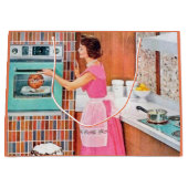 retro keukendame groot cadeauzakje (Voorkant)