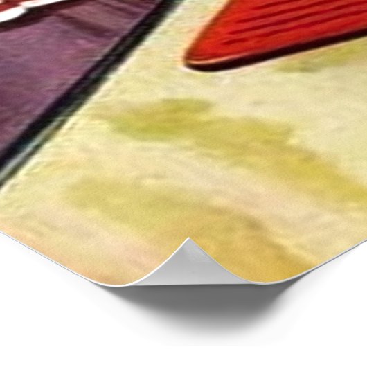 retro  keukendame poster (Hoek)