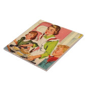 retro  keukendecor tegeltje (Zijkant)