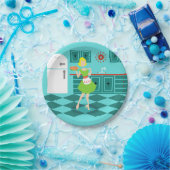 Retro keukenpapier Borden Papieren Bordje (Feest)