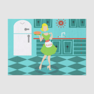 Retro keukenpapier tissuepapier