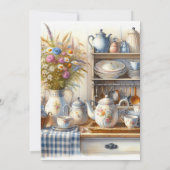 Retro Keukenspullen Bruidsmeisje Uitnodiging (Achterkant)