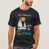 Retro  Key Largo Family Vacking Matching F T-shirt (Voorkant)