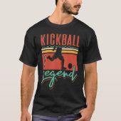 Retro Kickball Legend Sports Kick Ball Pla T-shirt (Voorkant)