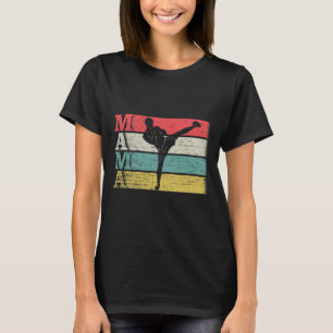 Retro Kickboks Moeder Kickbox Silhouet F T-shirt