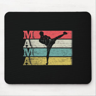 Retro Kickboksen Mama Kickbox Silhouet F Muismat
