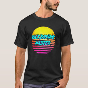 Retro Kickboxing Master uit de jaren tachtig T-shirt
