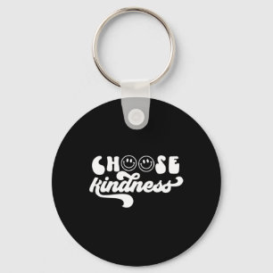 Retro Kies Kindness Smile Face Inspirati Sleutelhanger
