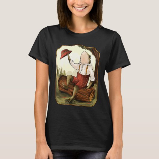  retro kikkervisjes t-shirt (Voorkant)