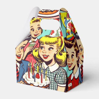 Retro Kinder Partij Comics Bedankdoosjes