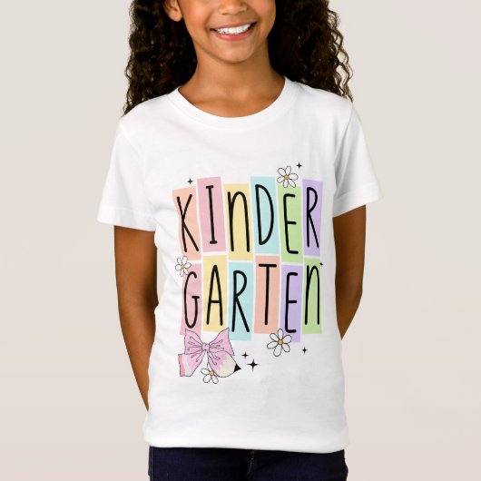 Retro Kindergarten T-shirt (Voorkant)