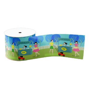 Retro Kinderlimonade met lintje Grosgrain Lint