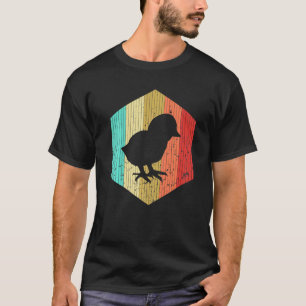 Retro Kip Retro Kip Silhouet Dier Jaren 80 T-shirt