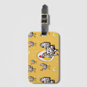 Retro Kippen Bagagelabel (Voorkant (verticaal))