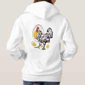 Retro Kippen Hoodie (Achterkant)