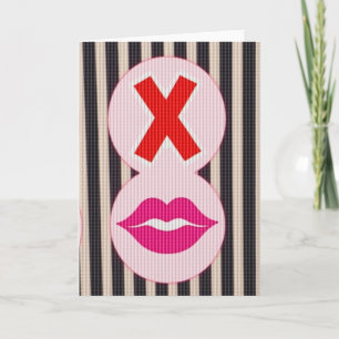 Retro Kiss X Liefdekaart Kaart