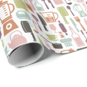Retro Kitchen Cadeaupapier (Rol Hoek)
