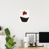 Retro Kitchen - Cupcake Poster (Thuiskantoor)