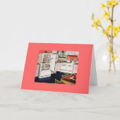 Retro Kitchen Kaart (Gele Bloem)