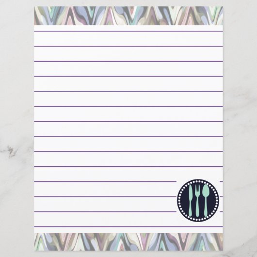 Retro Kitchen Koking Utils Zigzag Chevron (Achterkant)