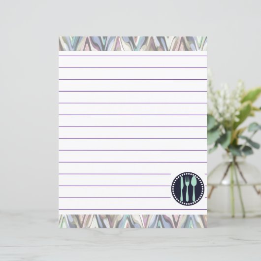 Retro Kitchen Koking Utils Zigzag Chevron (Staand voorkant)