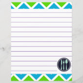 Retro Kitchen Koking Utils Zigzag Chevron (Achterkant)