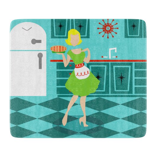 Retro Kitchen snijraad Snijplank (Voorkant)