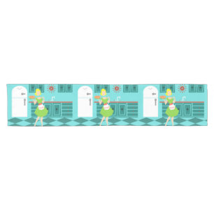 Retro Kitchen Table Runner Korte Tafelloper