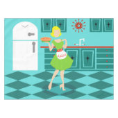 Retro Kitchen Tablecloth Tafelkleed (Voorkant (Horizontaal))