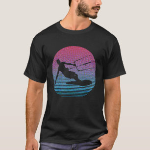 Retro Kite boarding Surfing Water Sports Sunse 1 T-shirt